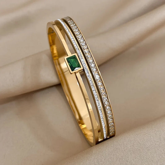 Luxury Stainless Steel Cuff Bracelet