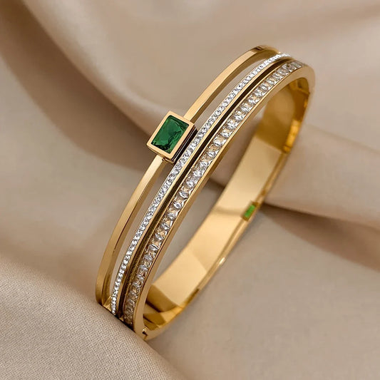 Luxury Stainless Steel Cuff Bracelet